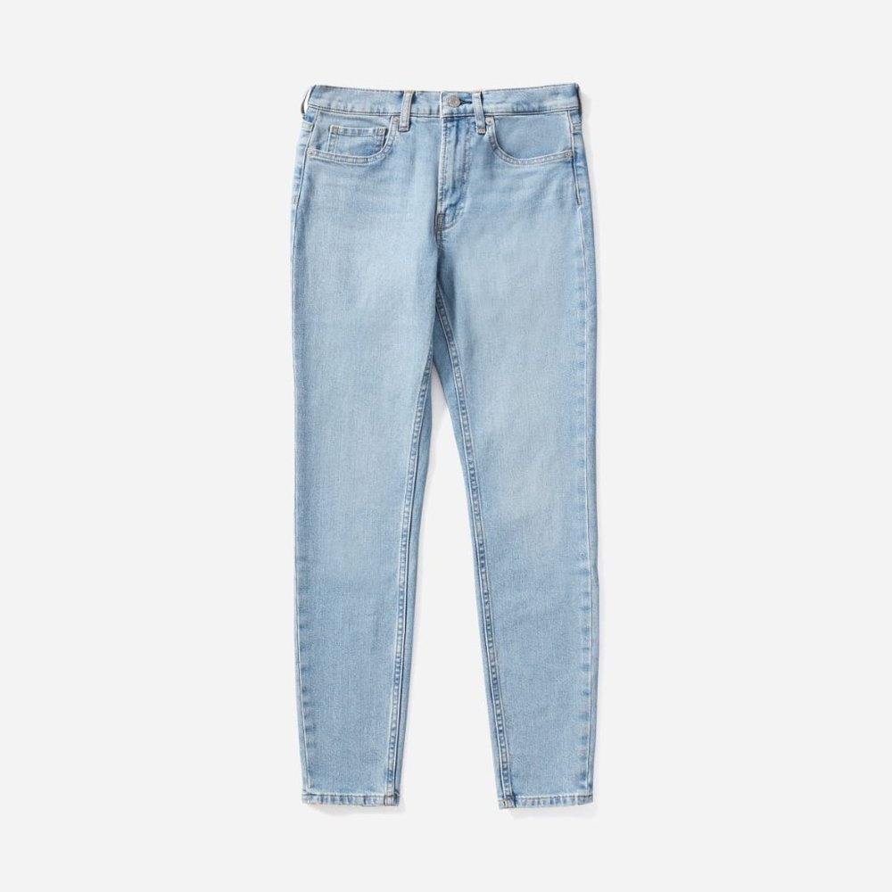 Everlane Mid-Rise Skinny Jean in Light Blue Wash